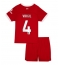 Liverpool Virgil van Dijk #4 Thuis tenue voor kinderen 2023-24 Korte Mouwen (+ broek)