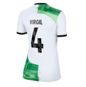 Liverpool Virgil van Dijk #4 Uit tenue voor Dames 2023-24 Korte Mouwen