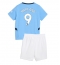 Manchester City Erling Haaland #9 Thuis tenue voor kinderen 2024-25 Korte Mouwen (+ broek)