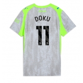 Manchester City Jeremy Doku #11 Derde tenue voor Dames 2025-26 Korte Mouwen