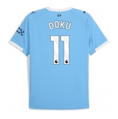 Manchester City Jeremy Doku #11 Thuis tenue 2025-26 Korte Mouwen