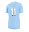 Manchester City Jeremy Doku #11 Thuis tenue voor Dames 2023-24 Korte Mouwen