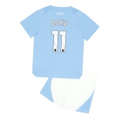 Manchester City Jeremy Doku #11 Thuis tenue voor kinderen 2023-24 Korte Mouwen (+ broek)
