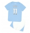 Manchester City Jeremy Doku #11 Thuis tenue voor kinderen 2023-24 Korte Mouwen (+ broek)