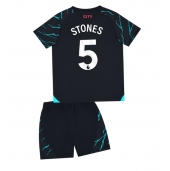 Manchester City John Stones #5 Derde tenue voor kinderen 2023-24 Korte Mouwen (+ broek)