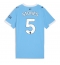 Manchester City John Stones #5 Thuis tenue voor Dames 2025-26 Korte Mouwen