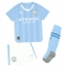 Manchester City John Stones #5 Thuis tenue voor kinderen 2023-24 Korte Mouwen (+ broek)