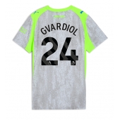 Manchester City Josko Gvardiol #24 Derde tenue voor Dames 2025-26 Korte Mouwen