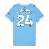 Manchester City Josko Gvardiol #24 Thuis tenue voor Dames 2025-26 Korte Mouwen