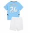 Manchester City Josko Gvardiol #24 Thuis tenue voor kinderen 2024-25 Korte Mouwen (+ broek)
