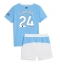 Manchester City Josko Gvardiol #24 Thuis tenue voor kinderen 2025-26 Korte Mouwen (+ broek)
