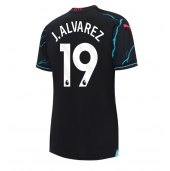 Manchester City Julian Alvarez #19 Derde tenue voor Dames 2023-24 Korte Mouwen