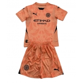 Manchester City Keeper Uit tenue voor kinderen 2024-25 Korte Mouwen (+ broek)