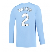 Manchester City Kyle Walker #2 Thuis tenue 2023-24 Lange Mouwen
