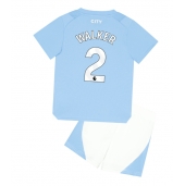 Manchester City Kyle Walker #2 Thuis tenue voor kinderen 2023-24 Korte Mouwen (+ broek)