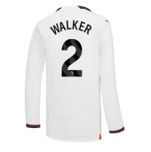 Manchester City Kyle Walker #2 Uit tenue 2023-24 Lange Mouwen
