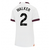Manchester City Kyle Walker #2 Uit tenue voor Dames 2023-24 Korte Mouwen