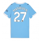 Manchester City Matheus Nunes #27 Thuis tenue voor Dames 2025-26 Korte Mouwen