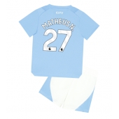 Manchester City Matheus Nunes #27 Thuis tenue voor kinderen 2023-24 Korte Mouwen (+ broek)