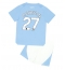 Manchester City Matheus Nunes #27 Thuis tenue voor kinderen 2023-24 Korte Mouwen (+ broek)