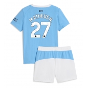Manchester City Matheus Nunes #27 Thuis tenue voor kinderen 2025-26 Korte Mouwen (+ broek)