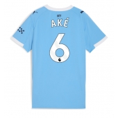Manchester City Nathan Ake #6 Thuis tenue voor Dames 2025-26 Korte Mouwen
