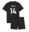 Manchester City Nico Gonzalez #14 Uit tenue voor kinderen 2025-26 Korte Mouwen (+ broek)