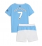 Manchester City Omar Marmoush #7 Thuis tenue voor kinderen 2025-26 Korte Mouwen (+ broek)