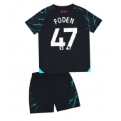 Manchester City Phil Foden #47 Derde tenue voor kinderen 2023-24 Korte Mouwen (+ broek)