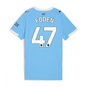 Manchester City Phil Foden #47 Thuis tenue voor Dames 2025-26 Korte Mouwen