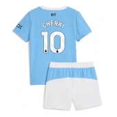 Manchester City Rayan Cherki #10 Thuis tenue voor kinderen 2025-26 Korte Mouwen (+ broek)