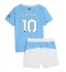 Manchester City Rayan Cherki #10 Thuis tenue voor kinderen 2025-26 Korte Mouwen (+ broek)