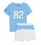 Manchester City Rico Lewis #82 Thuis tenue voor kinderen 2025-26 Korte Mouwen (+ broek)