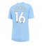 Manchester City Rodri Hernandez #16 Thuis tenue voor Dames 2023-24 Korte Mouwen