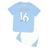 Manchester City Rodri Hernandez #16 Thuis tenue voor kinderen 2023-24 Korte Mouwen (+ broek)