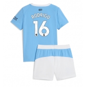 Manchester City Rodri Hernandez #16 Thuis tenue voor kinderen 2025-26 Korte Mouwen (+ broek)
