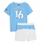 Manchester City Rodri Hernandez #16 Thuis tenue voor kinderen 2025-26 Korte Mouwen (+ broek)