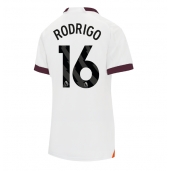 Manchester City Rodri Hernandez #16 Uit tenue voor Dames 2023-24 Korte Mouwen