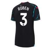 Manchester City Ruben Dias #3 Derde tenue voor Dames 2023-24 Korte Mouwen