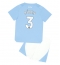 Manchester City Ruben Dias #3 Thuis tenue voor kinderen 2023-24 Korte Mouwen (+ broek)
