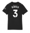 Manchester City Ruben Dias #3 Uit tenue voor Dames 2025-26 Korte Mouwen
