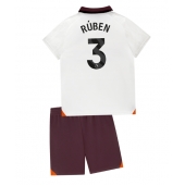 Manchester City Ruben Dias #3 Uit tenue voor kinderen 2023-24 Korte Mouwen (+ broek)