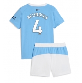 Manchester City Tijjani Reijnders #4 Thuis tenue voor kinderen 2025-26 Korte Mouwen (+ broek)