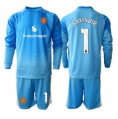 Manchester United Altay Bayindir #1 Keeper Thuis tenue voor kinderen 2025-26 Lange Mouwen (+ broek)
