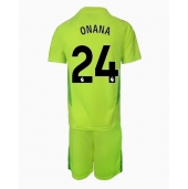 Manchester United Andre Onana #24 Keeper Uit tenue voor kinderen 2024-25 Korte Mouwen (+ broek)