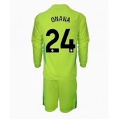 Manchester United Andre Onana #24 Keeper Uit tenue voor kinderen 2024-25 Lange Mouwen (+ broek)