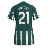 Manchester United Antony #21 Uit tenue voor Dames 2023-24 Korte Mouwen