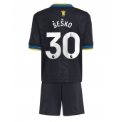 Manchester United Benjamin Sesko #30 Derde tenue voor kinderen 2025-26 Korte Mouwen (+ broek)