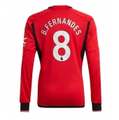 Manchester United Bruno Fernandes #8 Thuis tenue 2023-24 Lange Mouwen
