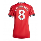 Manchester United Bruno Fernandes #8 Thuis tenue voor Dames 2025-26 Korte Mouwen